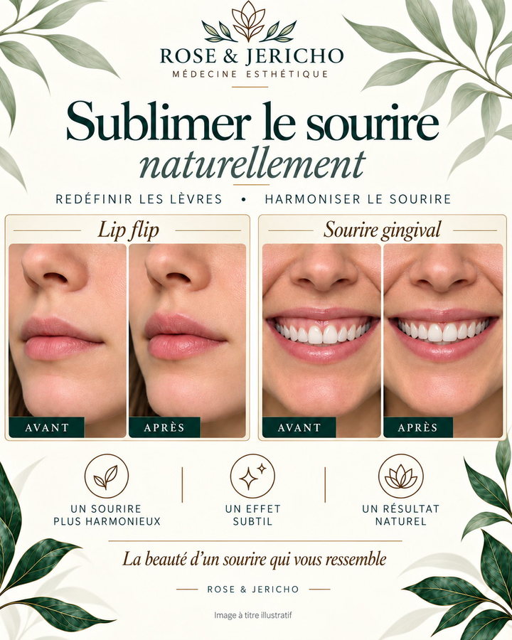 Sourire et lip flip